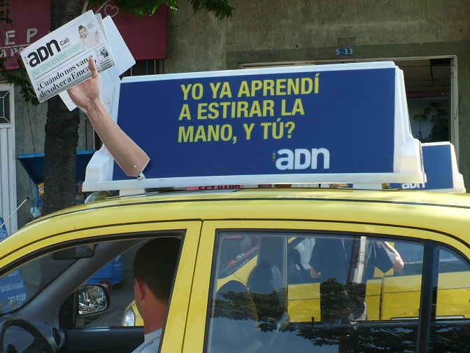 taxi top advertising