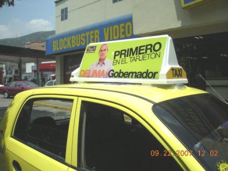 taxi top advertising