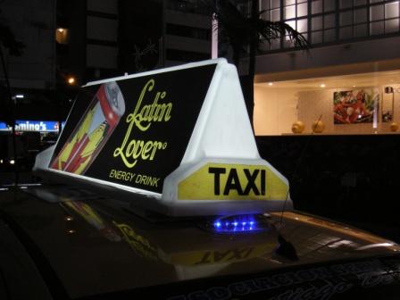 taxi top advertising