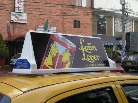 taxi top advertising